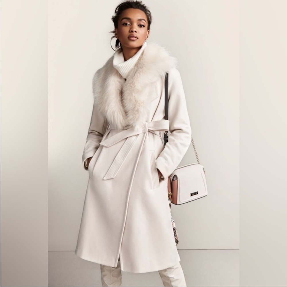 ASOS/ River Island White Fur Coat